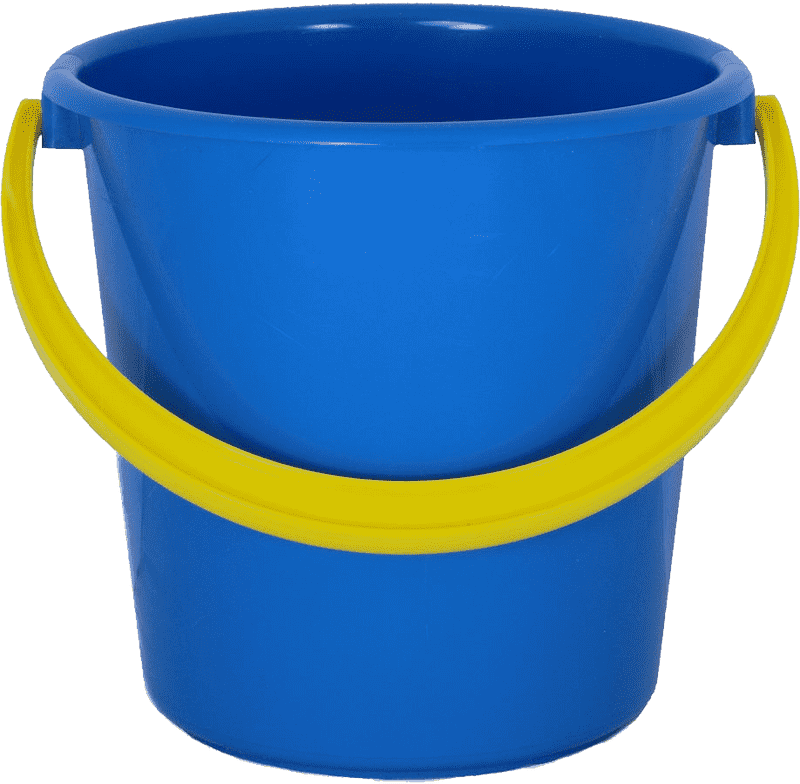 Bright Blue Popcorn Bucket for Fun Movie Nights PNG