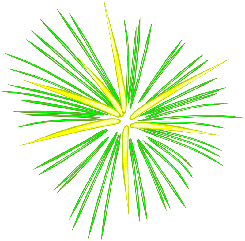 Radiant Firework Sparkler Display PNG