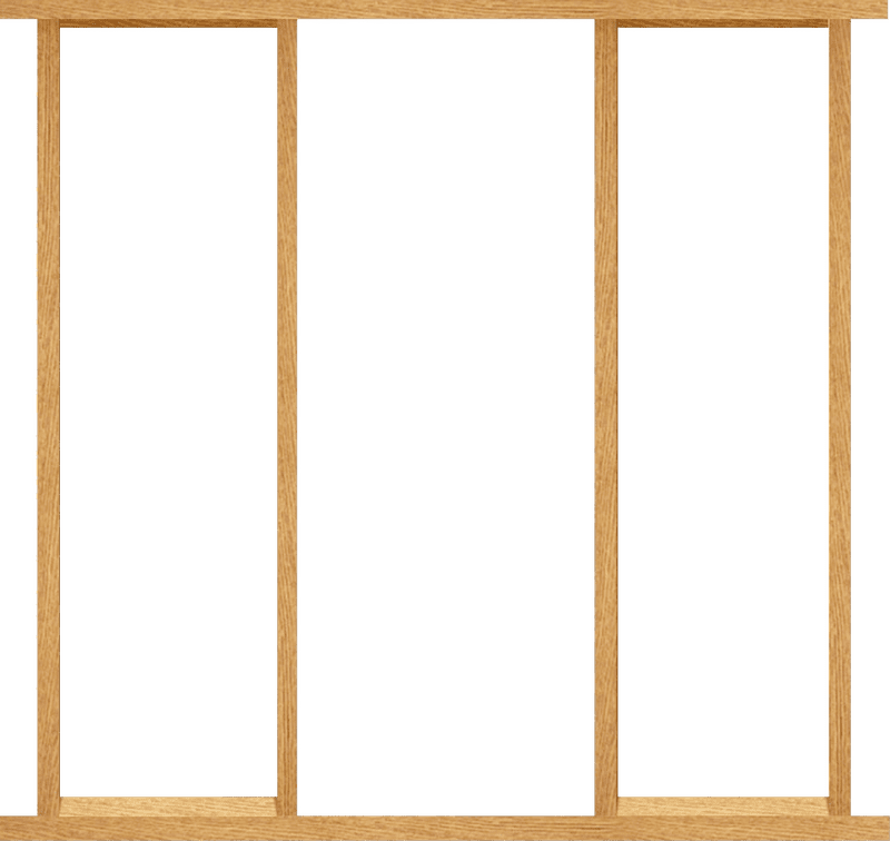 Elegant Wooden Frame Door Design PNG