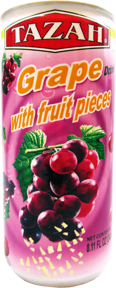 Fruity Grape Drink with Delightful Fruit Pieces PNG