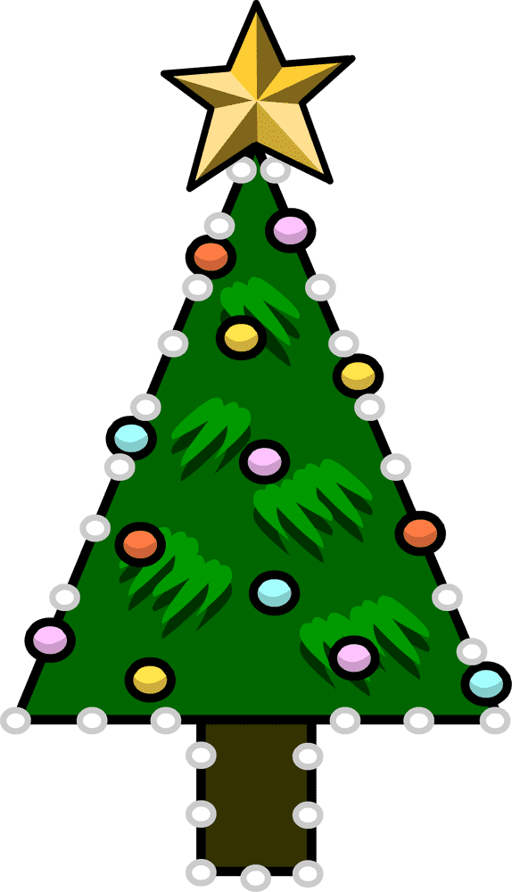 Festive Holiday Tree of Joy PNG