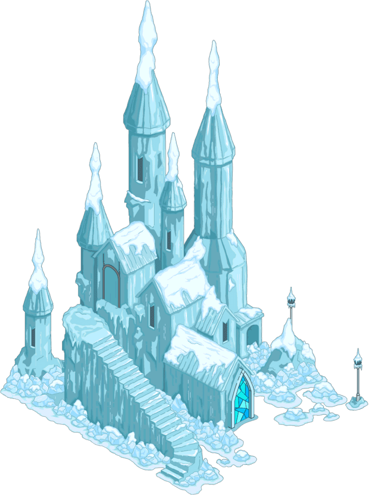 Ice Cube Castle of Winter Dreams PNG