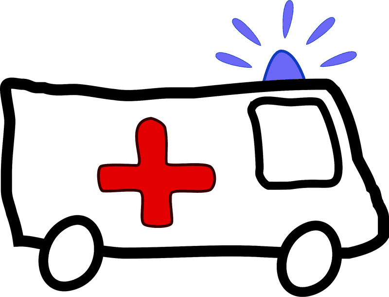 Emergency Response Ambulance Illustration PNG