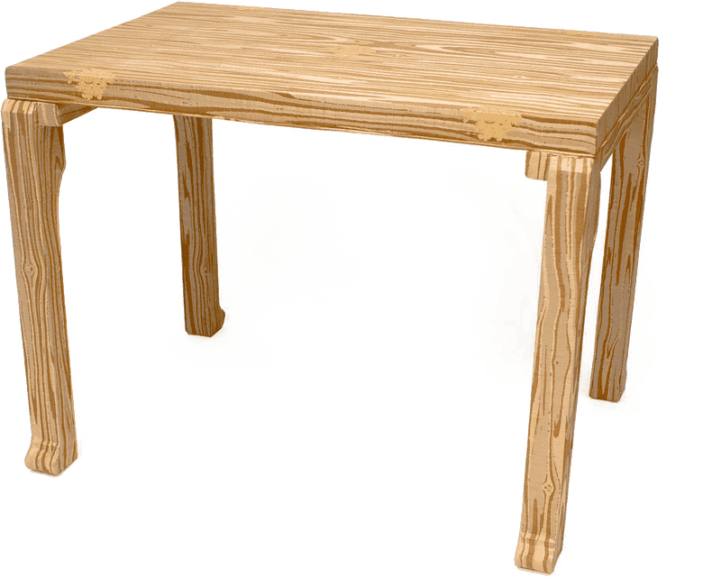 Elegant Wooden Table Lamp Stand PNG