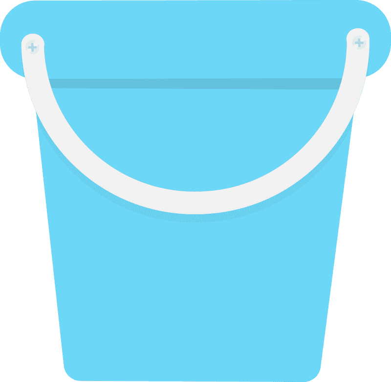 Bright Blue Popcorn Bucket for Movie Nights PNG