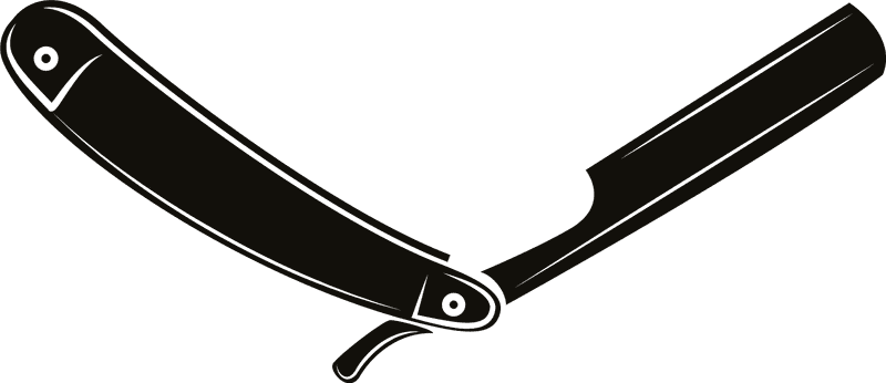 Classic Straight Razor for Precision Shaving PNG