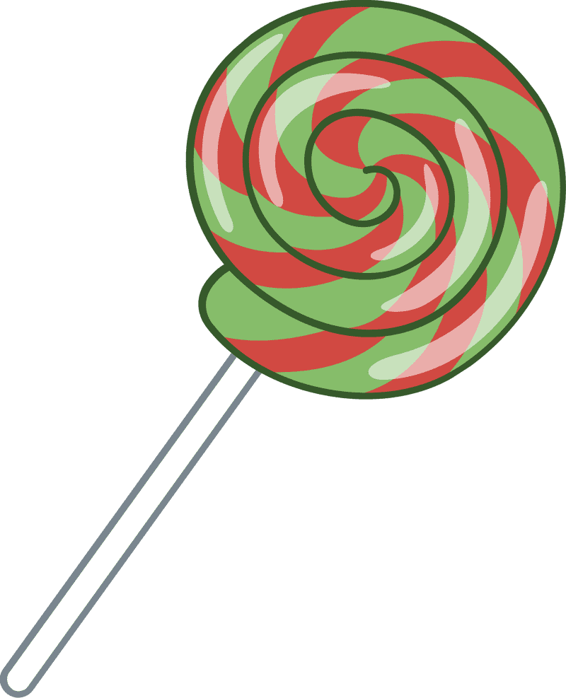 Swirled Delight Lollipop Treat PNG