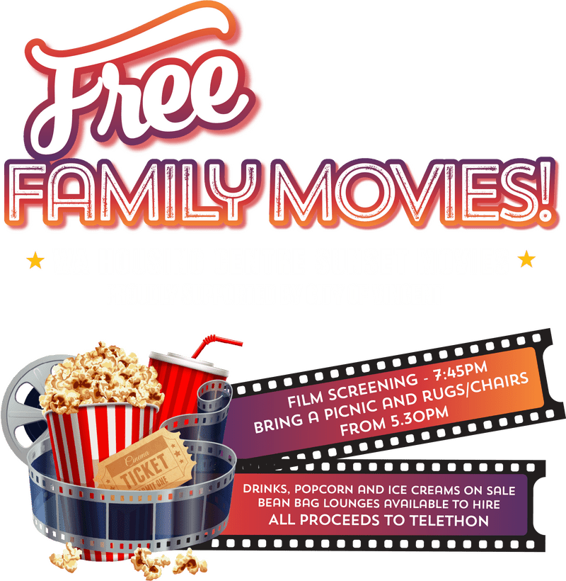 Sunset Cinema Family Movie Night Extravaganza PNG