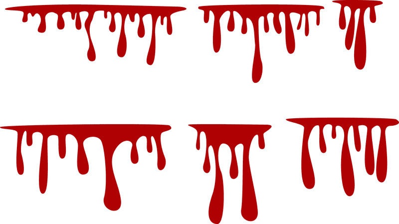 Dripping Blood A Visual Symmetry PNG