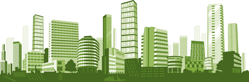 Green Cityscape A Vision for Sustainable Build PNG