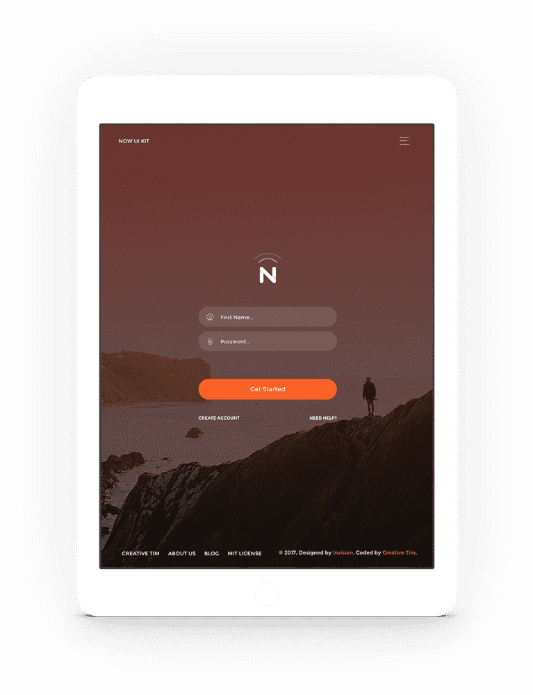 Tablet Interface for User Authentication and Access PNG