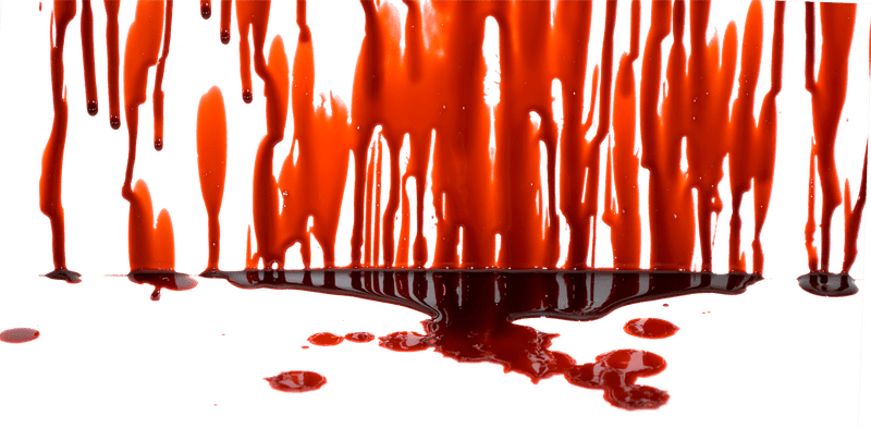 Blood Drips and Splashes in Dark PNG