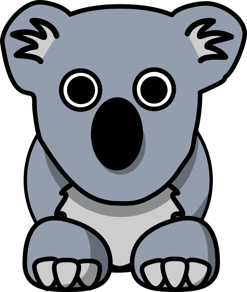 Playful Koala Bear Adventure PNG