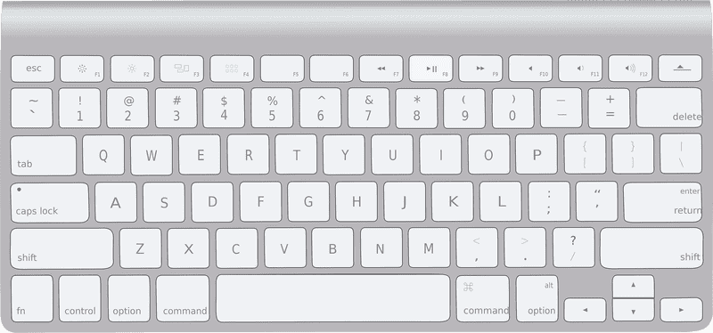 Sleek Wireless Keyboard for Aesthetic Workspaces PNG