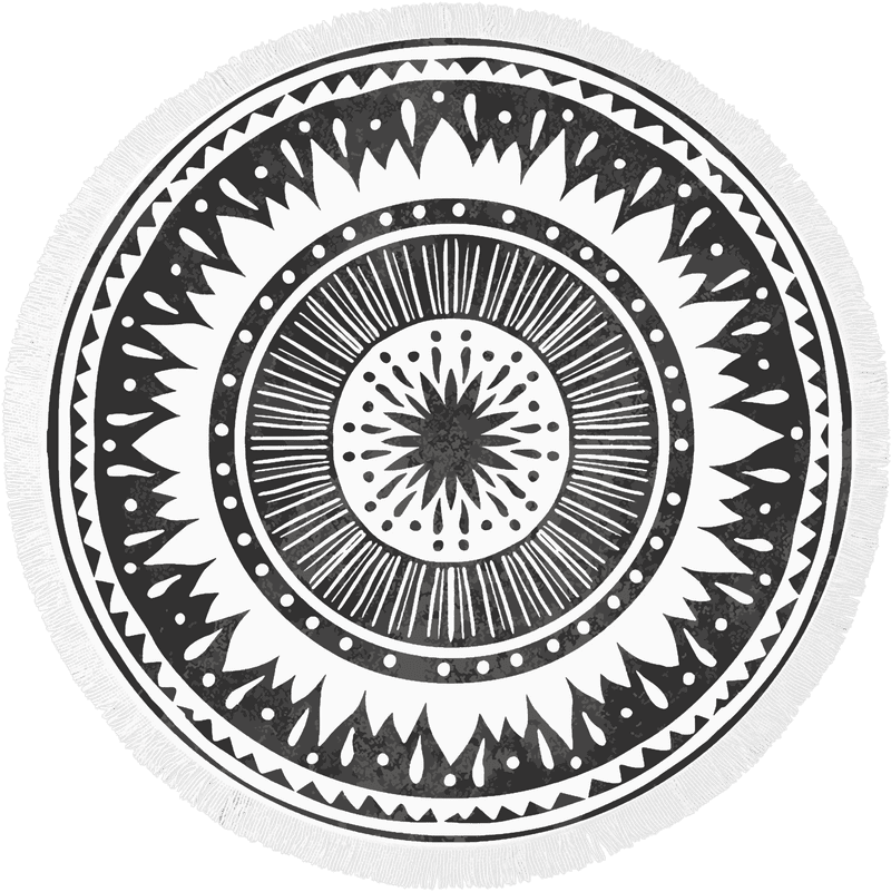 Beach Mandala Waves of Relaxation PNG