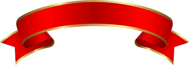 Elegant Red and Gold Banner for Celebrations PNG