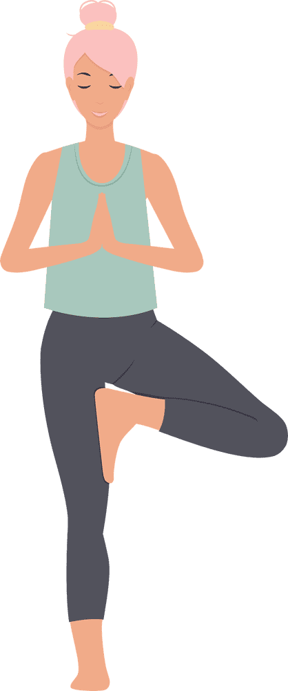 Balanced Serenity Embrace Your Yoga Journey PNG