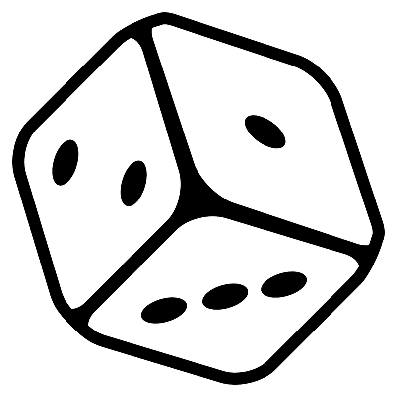 Dice Game of Chance and Strategy PNG