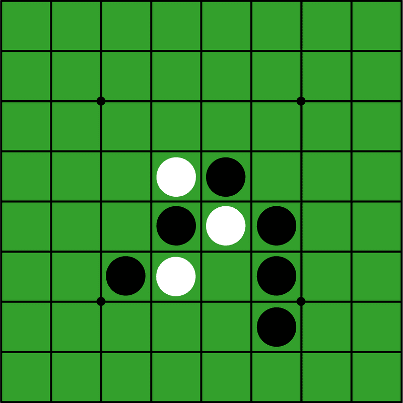 Strategic Game of Black and White PNG