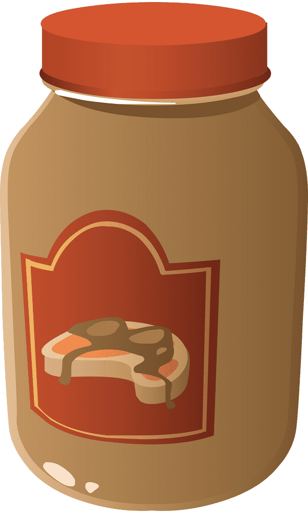 Delicious Peanut Butter Jar for Snacking Delight PNG