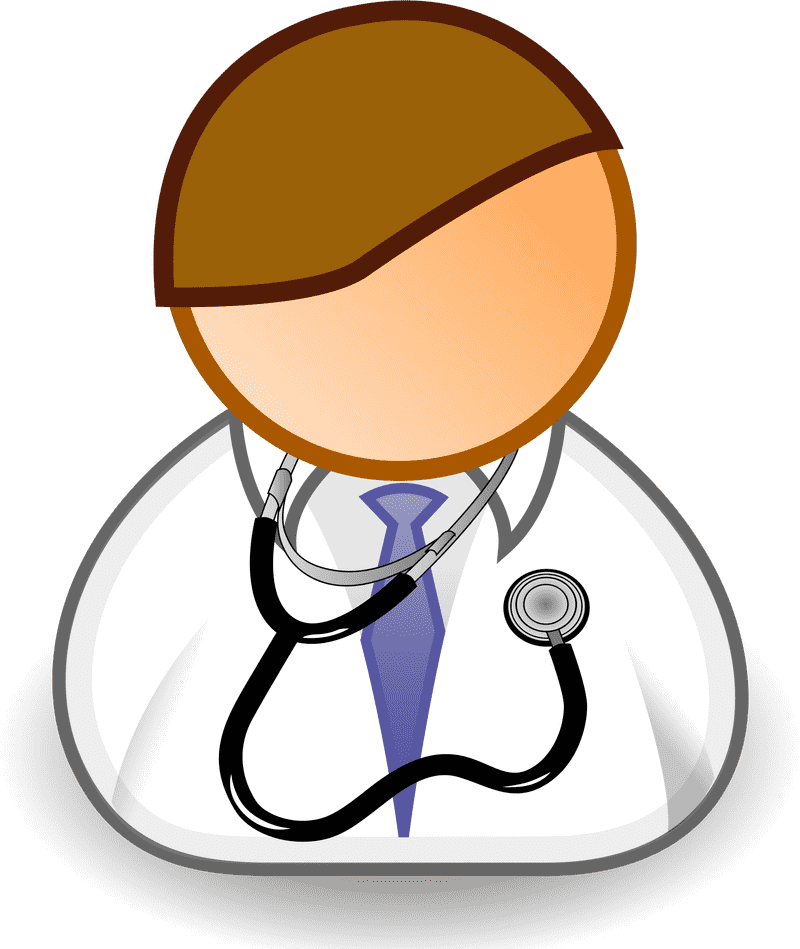 Doctor with Stethoscope in Professional Attire PNG