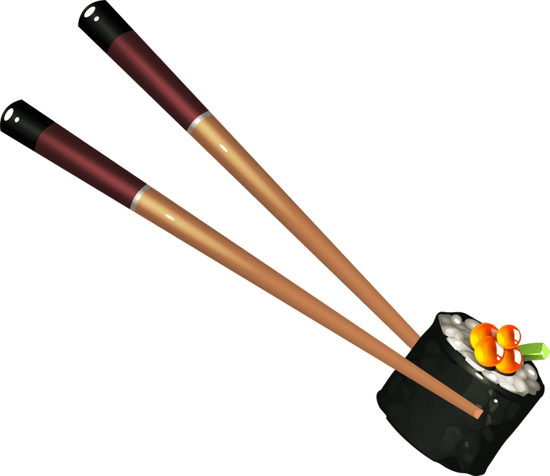 Sushi Delight A Bite of Perfect Flavor PNG
