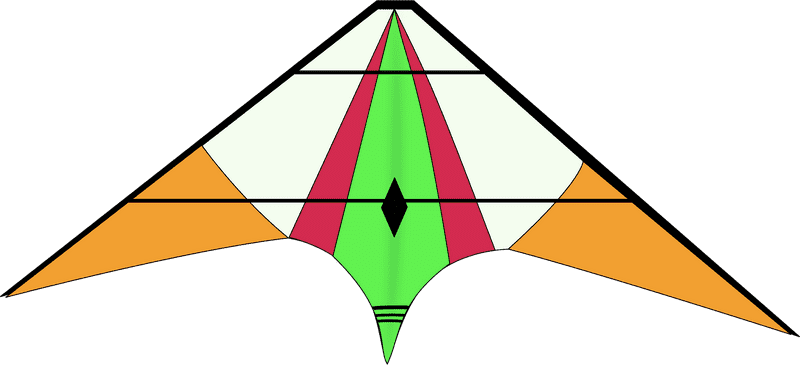 Vibrant Sky Kite Design Adventure PNG