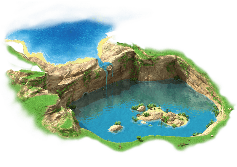 Tropical Serenity A Lagoon Water Escape PNG