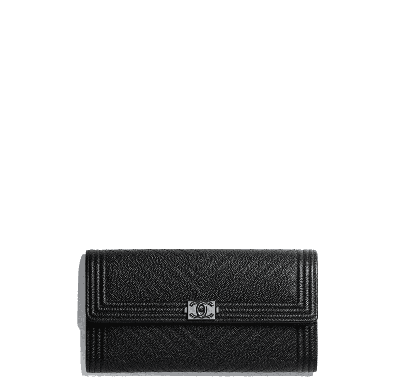 Chic Black Leather Wallet for Everyday Elegance PNG