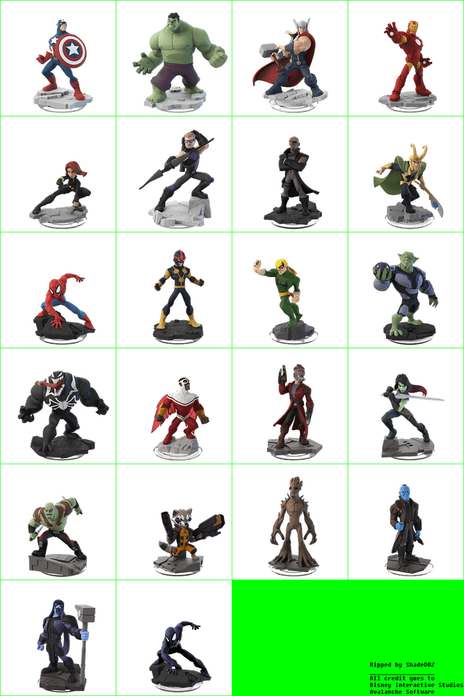 Marvel Heroes and Villains Showcase Collection PNG