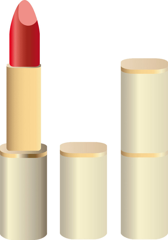 Elegant Red Lipstick in Chic Packaging PNG