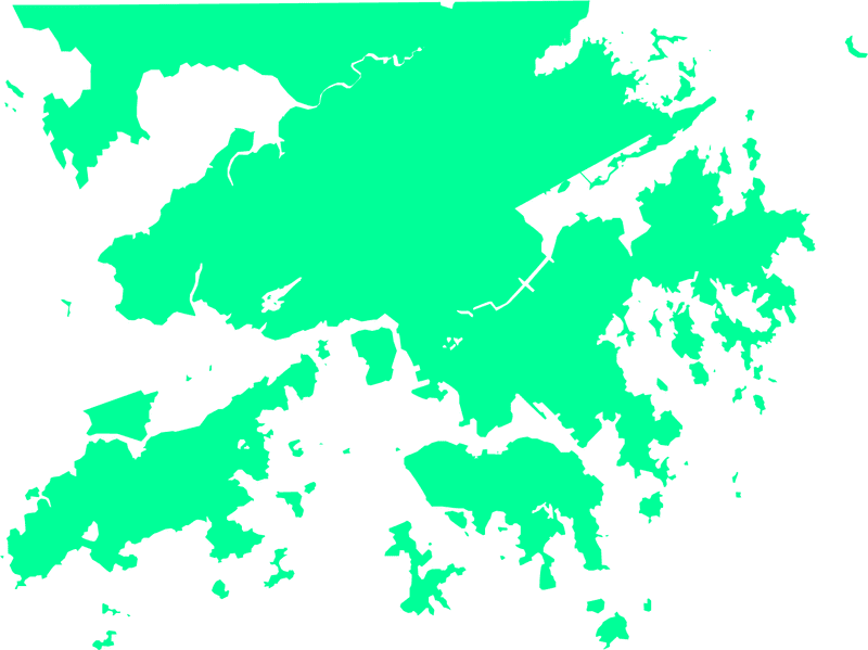 Bright Geographical Map Outline PNG