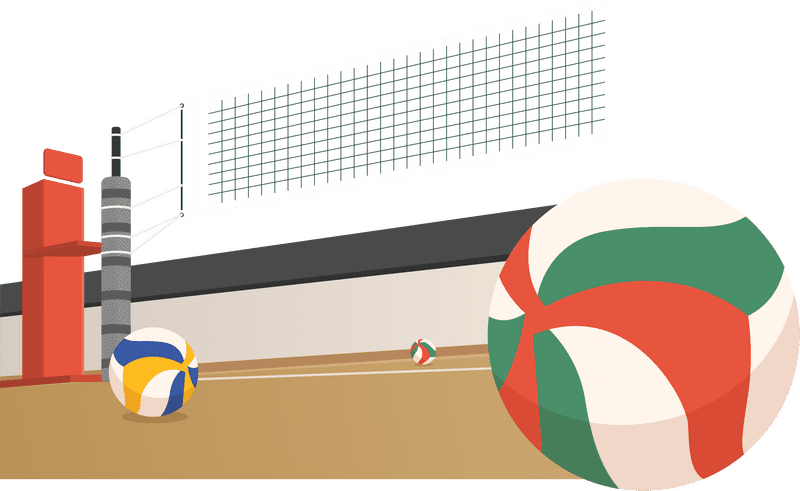 Sport A Dynamic Volleyball Encounter PNG