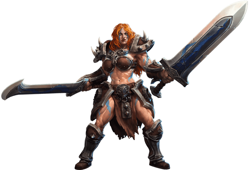 Warrior of the Storm's Fury PNG