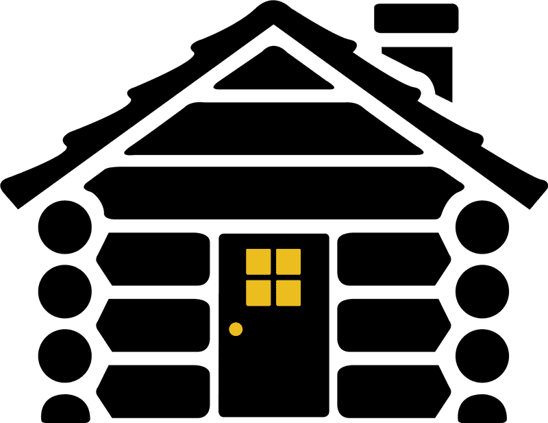 Cozy Mountain Cabin Retreat in Nature PNG