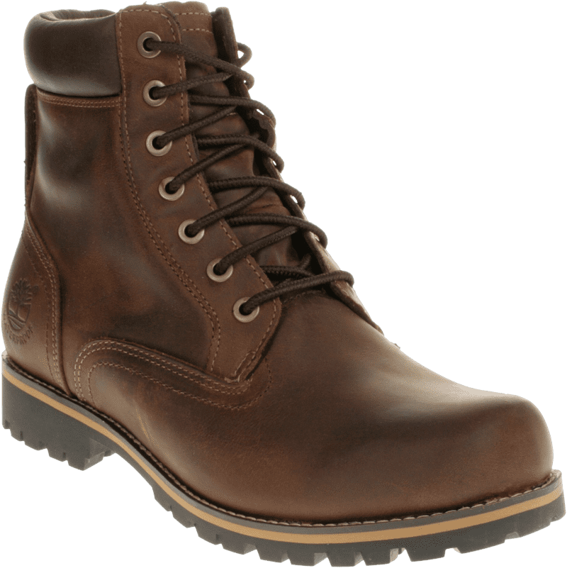 Stylish Brown Leather Hiking Shoe PNG