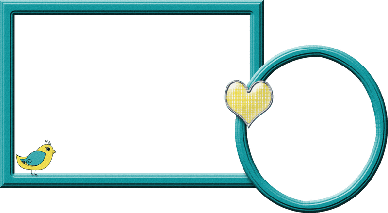 Colorful Digital Photo Frame with Playful Design PNG