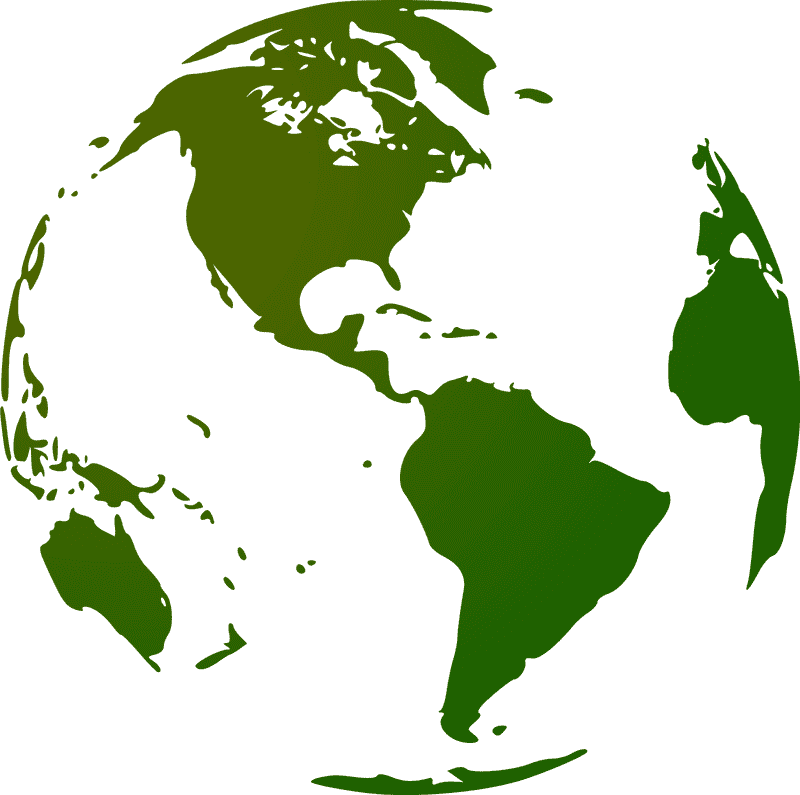 Green Globe of Earth’s Natural Beauty PNG