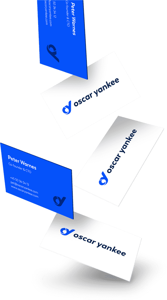 Elegant Blue Greeting Card Design PNG