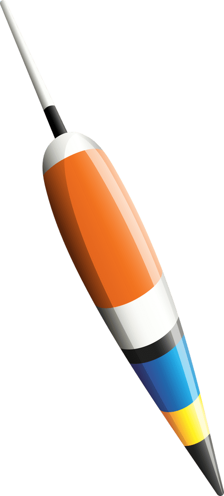 Colorful Fishing Bobber A Floating Guide PNG