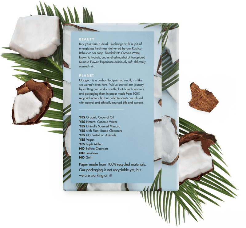 Natural Coconut Deodorant Refresh for a Greener Planet PNG