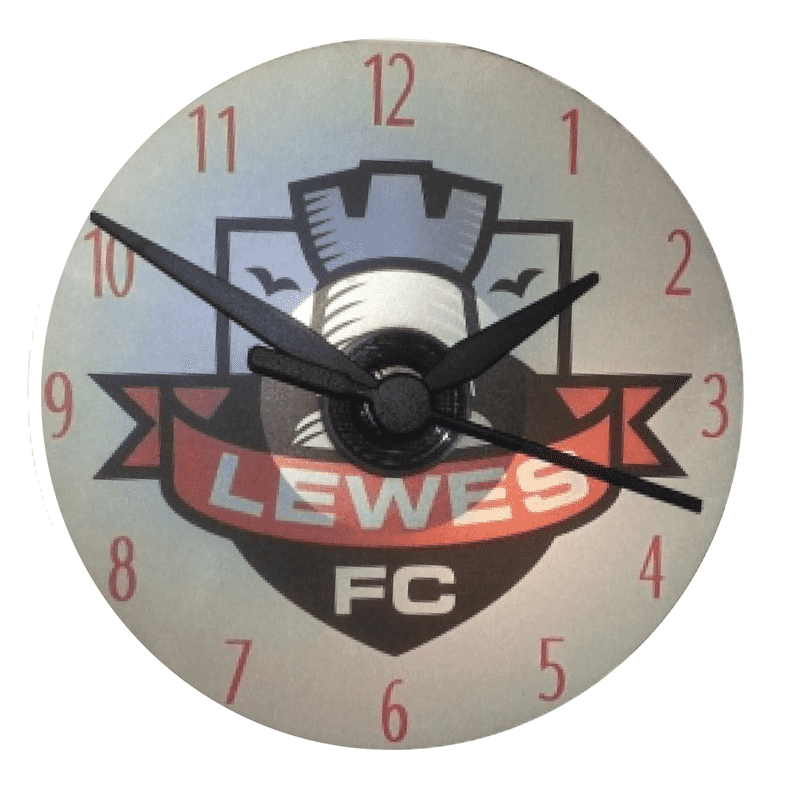 Lewes FC Themed Clock Design PNG