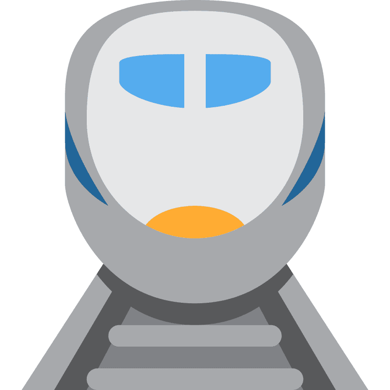 Futuristic Train Engine Design PNG