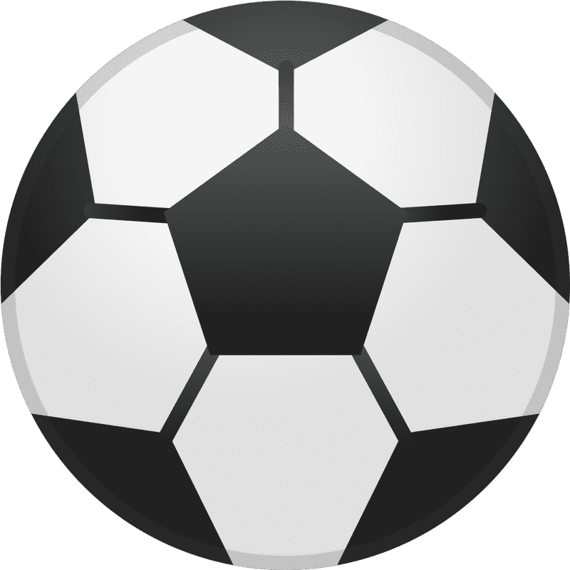 Classic Soccer Ball Design in Action PNG