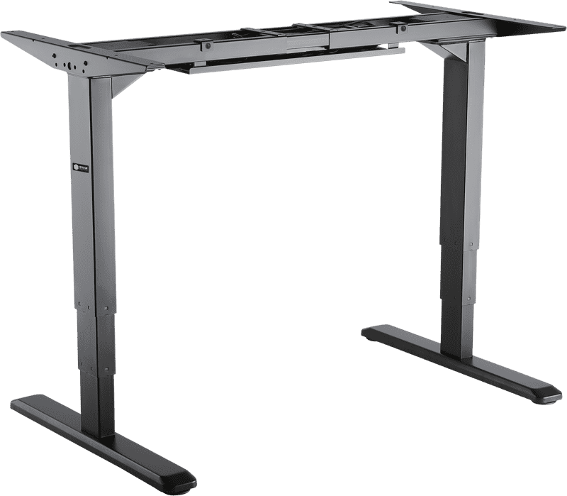 Modern Adjustable Office Desk Frame for Ergonomic Comfort PNG