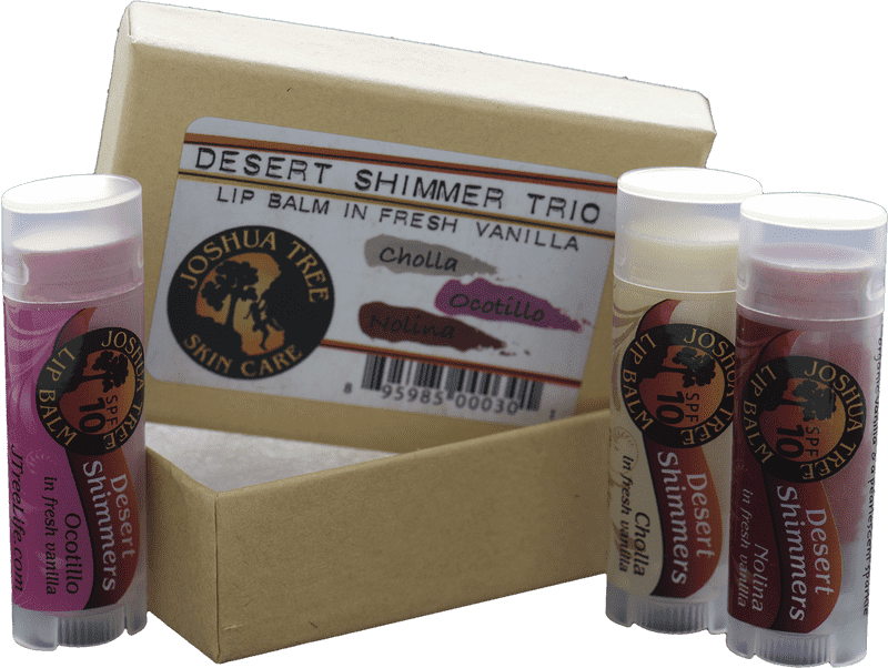 Desert Shimmer Trio Lip Balm Set PNG