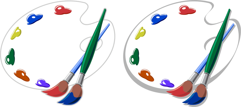 Artistic Palette of Colorful Creativity PNG