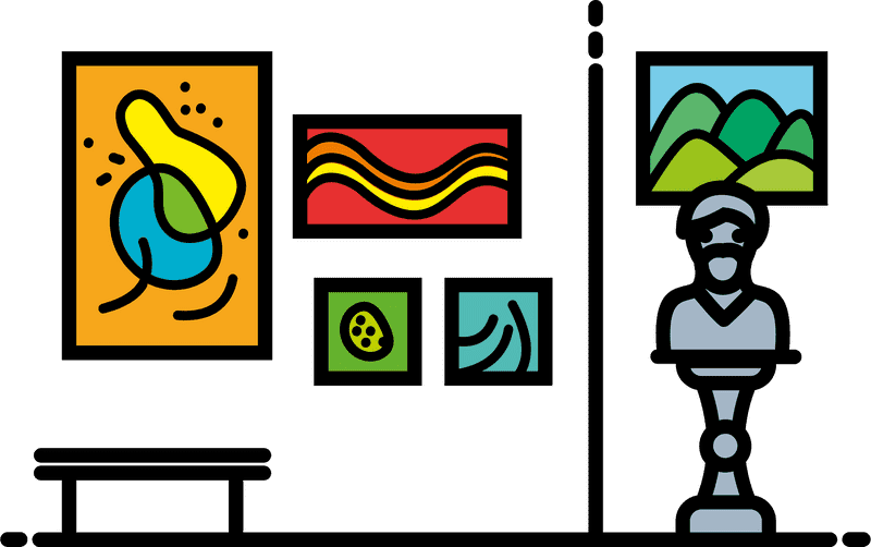 Colorful Expressions Art Gallery Experience PNG