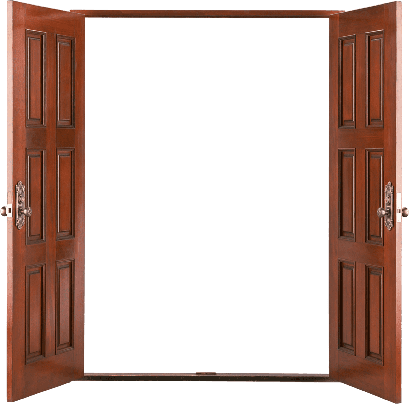 Elegant Double Door Entryway PNG