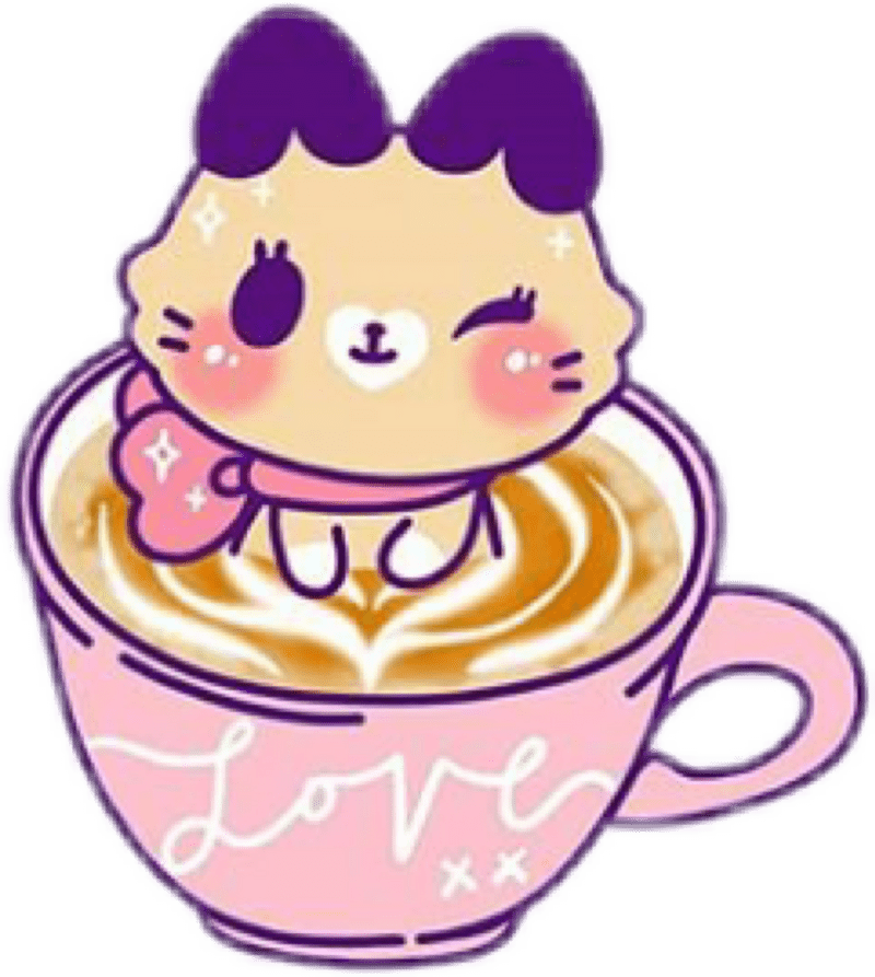 Whimsical Latte Art with a Touch of Love PNG